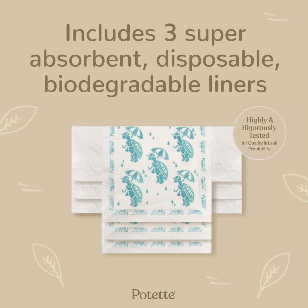 Engangsposer til reisepotte, Potette Plus, 30pk