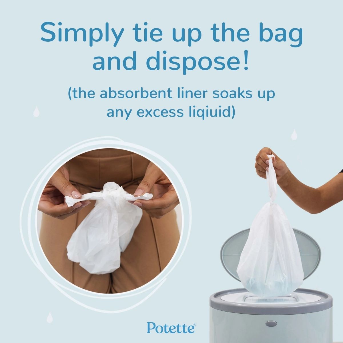 Engangsposer til reisepotte, Potette Plus, 30pk