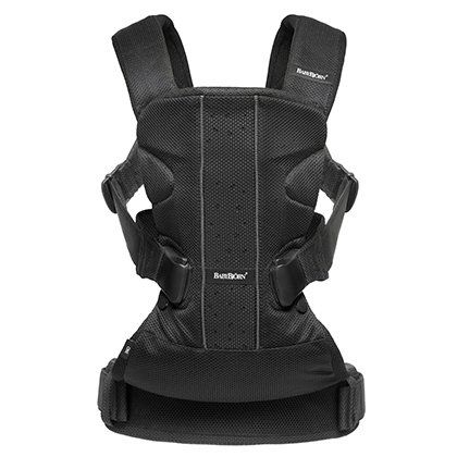 Bæresele, One Air, BabyBjørn, Sort mesh, 0-3 år