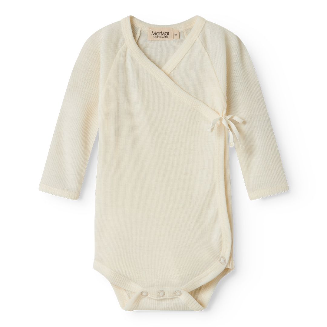 Omslagsbody, MarMar, Wool Rib, Belita, Natural