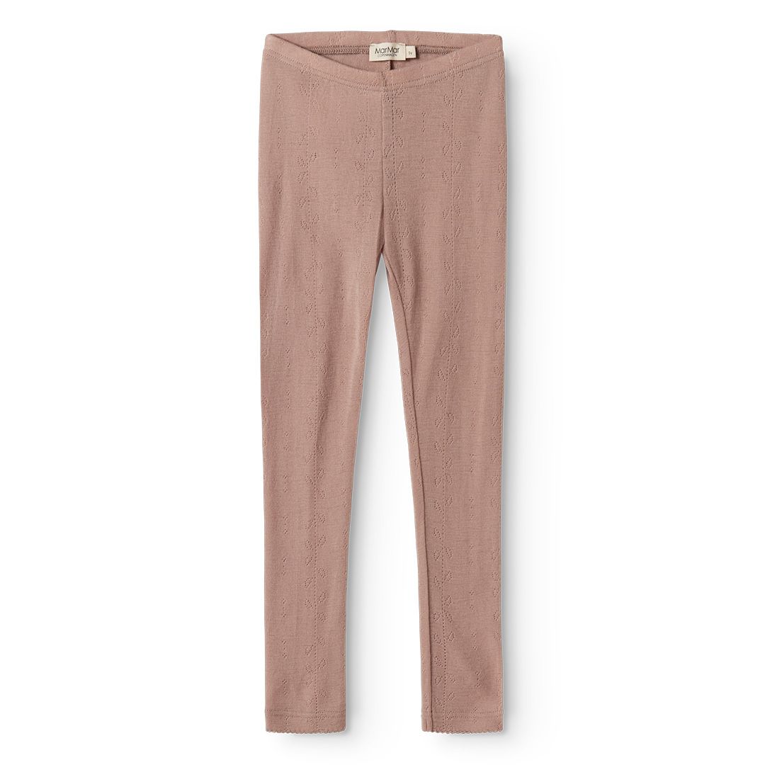 Leggings, MarMar, Wool Pointelle, Burnt Rose