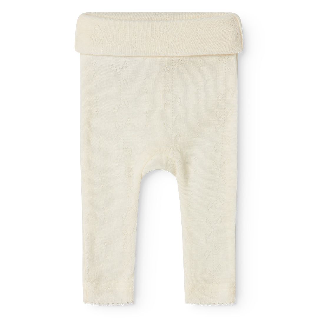 Bukse, MarMar, Wool-Pointelle, Natural, Piva
