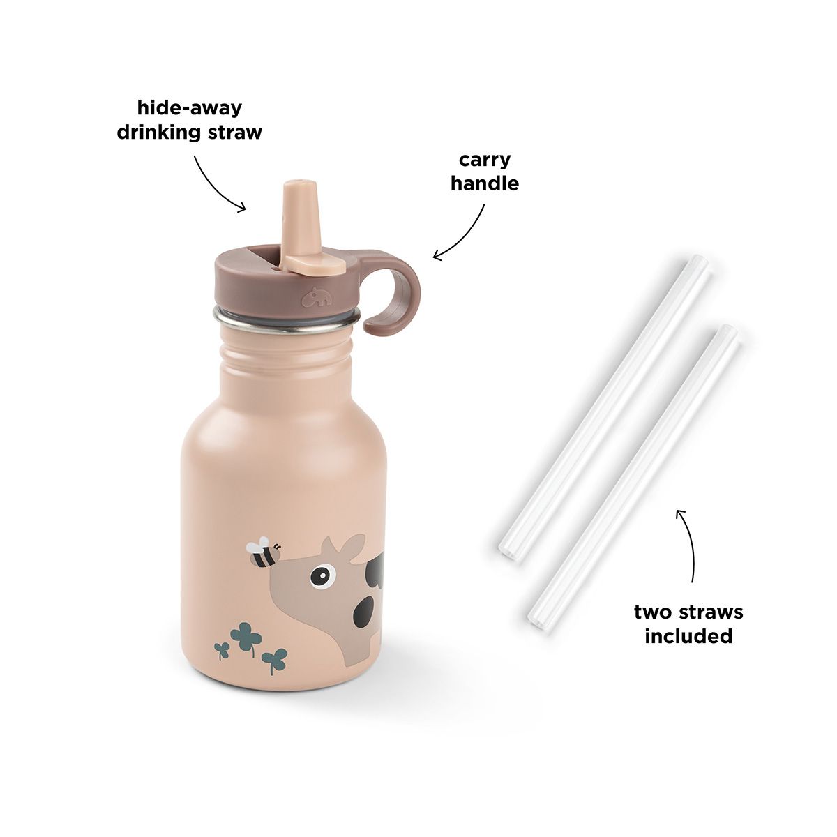 Done By Deer Metall Flaske, Tiny Farm Powder 350 ml