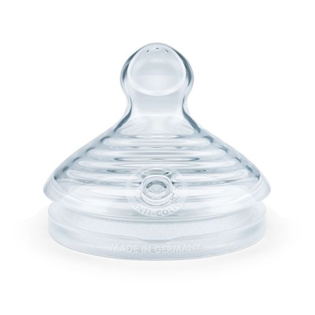 Flaskesmokk, NUK, Nature Sense, Silicone, S/0-6 mnd- 2pk