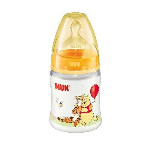 Flaske, Disney 1M, NUK, Silikon, 150 ml - bred flaskehals, 3 pk