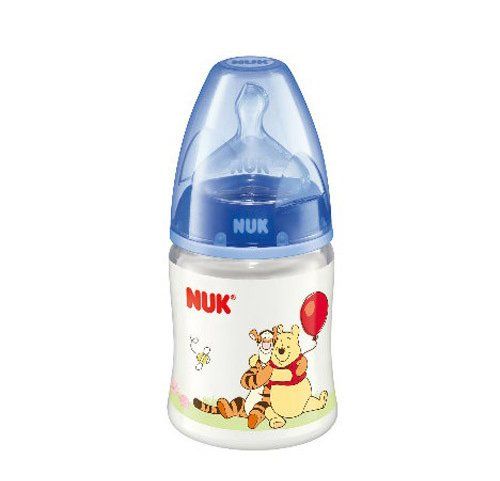 Flaske, Disney 1M, NUK, Silikon, 150 ml - bred flaskehals, 3 pk