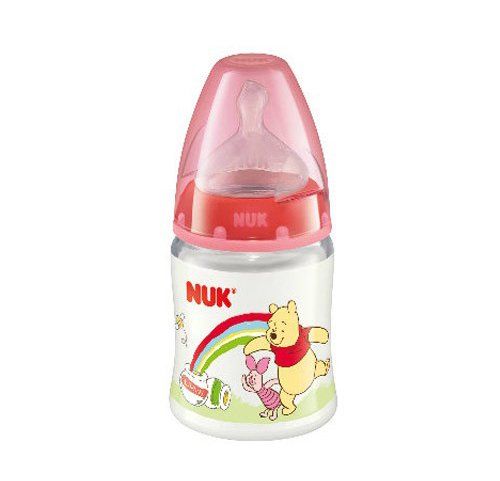 Flaske, Disney 1M, NUK, Silikon, 150 ml - bred flaskehals, 3 pk