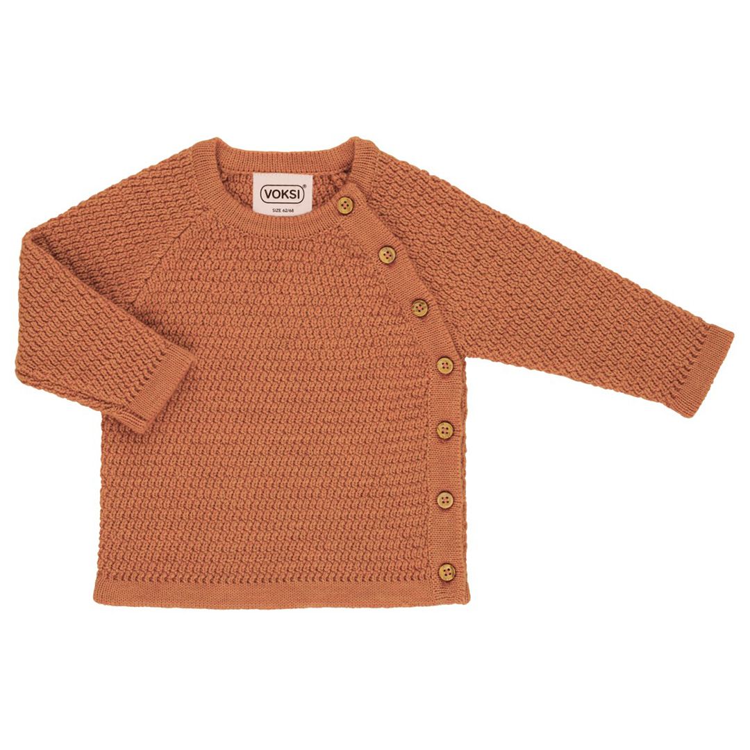 Voksi® Wool, Honeycomb Genser, Sandstone Peach