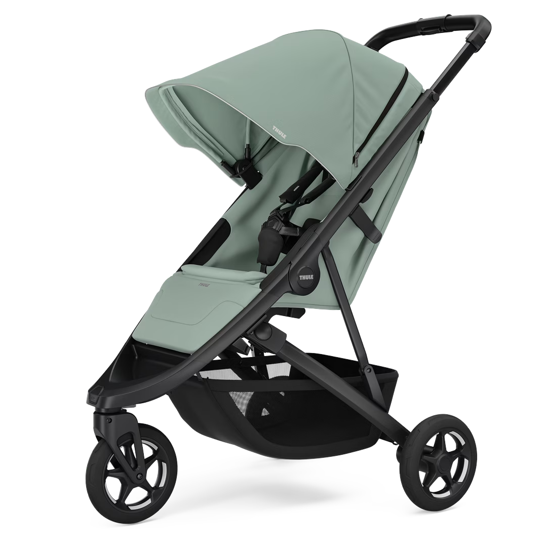 Thule Barnevogn Spring 2, Mist Green on Black