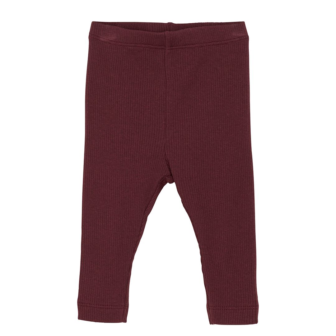 Leggings Rib, Minymo, Tawny Port