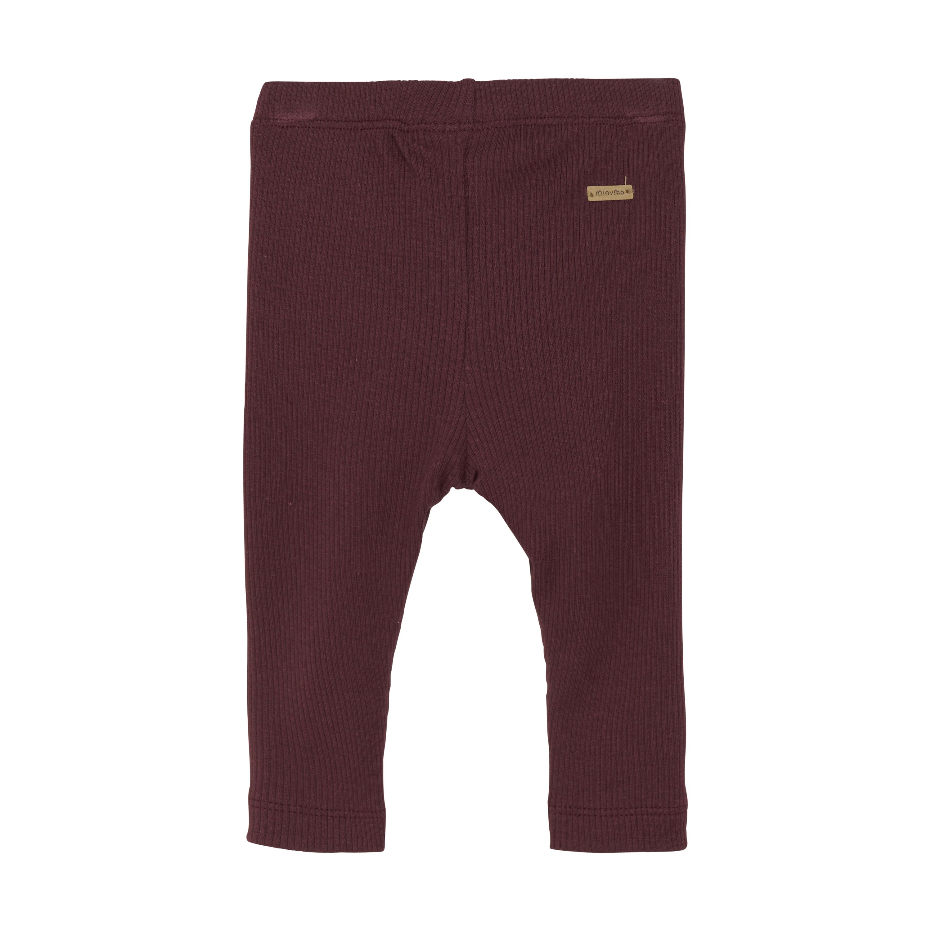 Leggings Rib, Minymo, Tawny Port