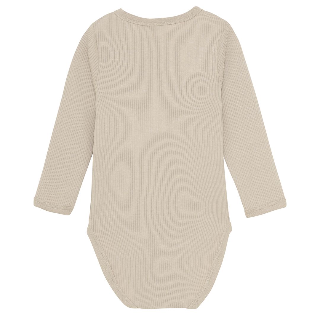 Body LS Rib, Minymo, Brown, Pure Cashmere