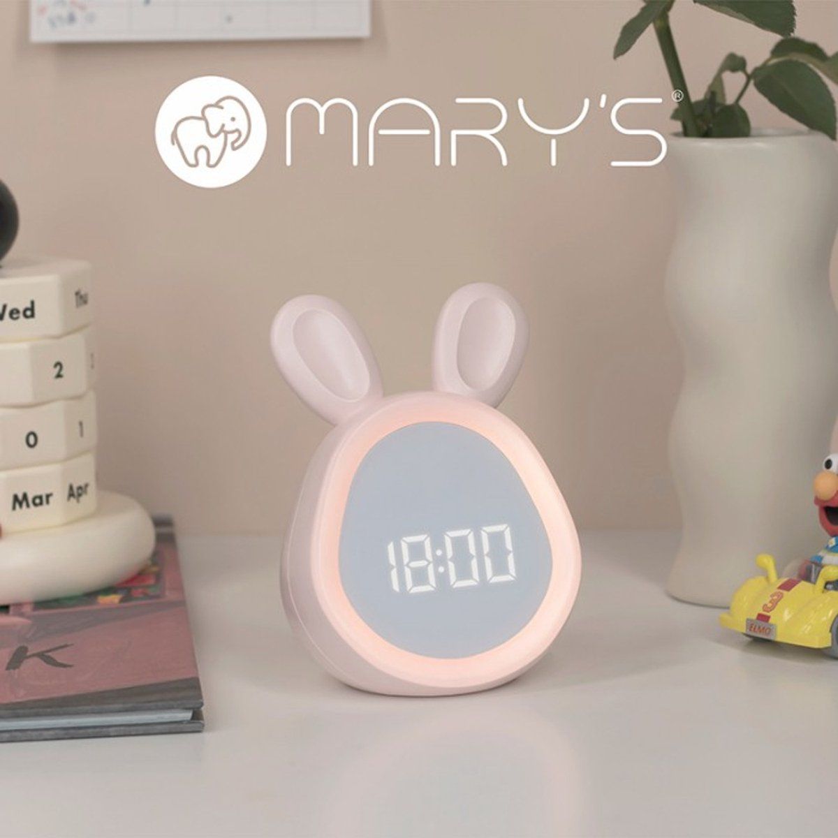 Vekkerklokke, Marys, Bunny, Pink