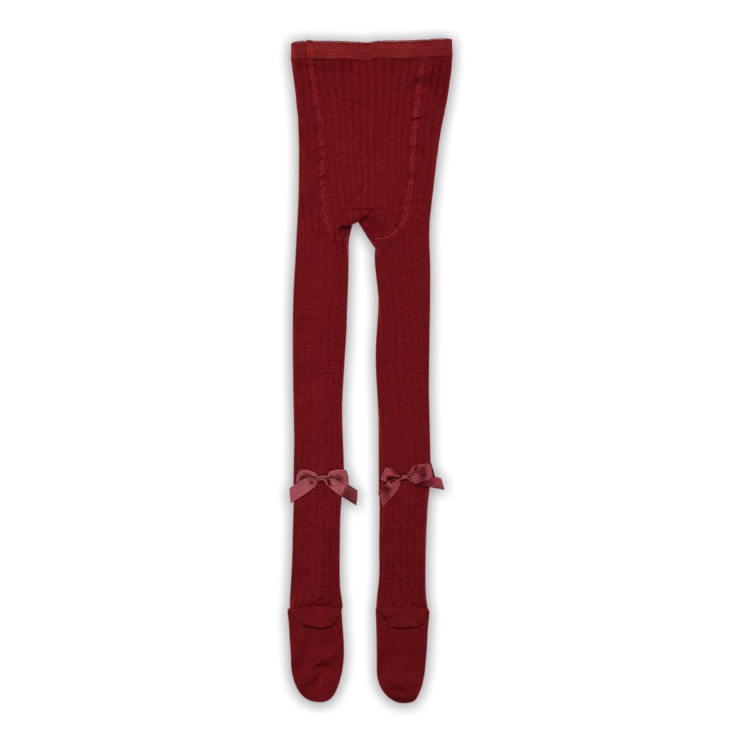 Mp Ullstrømpebukse, Vita Bow, Karanda Red