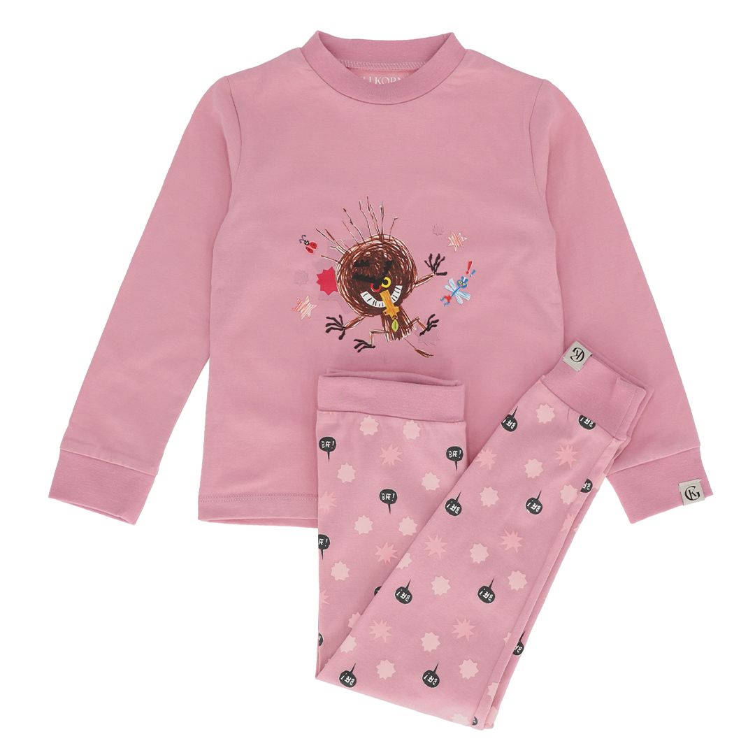Bukkene Pysjamas, Gullkorn Design, Tåkerosa