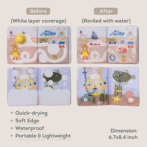 TAF Toys Fargeleggingsvannbok, Peek-A-Boo
