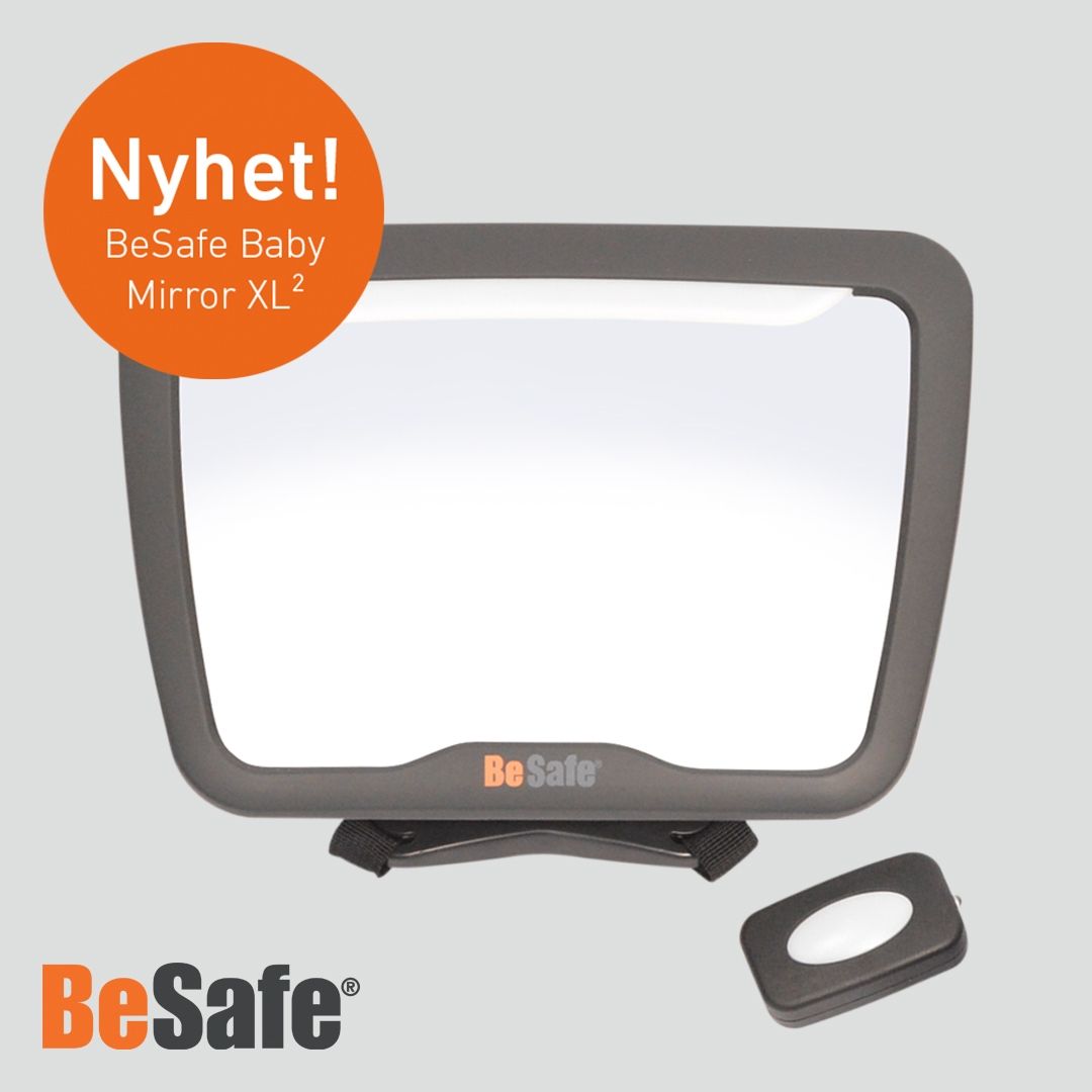 BeSafe Baby Mirror XL² - Baksetespeil med LED