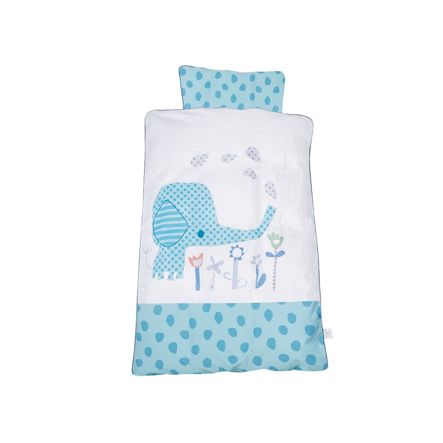 Babydan Sengesett, Elefantastic blue, 80x100/35x40 cm