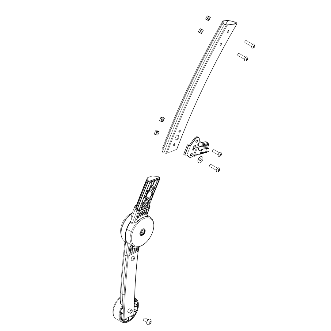 Thule Chariot Sport/Cross, Back Frame, R 17-X