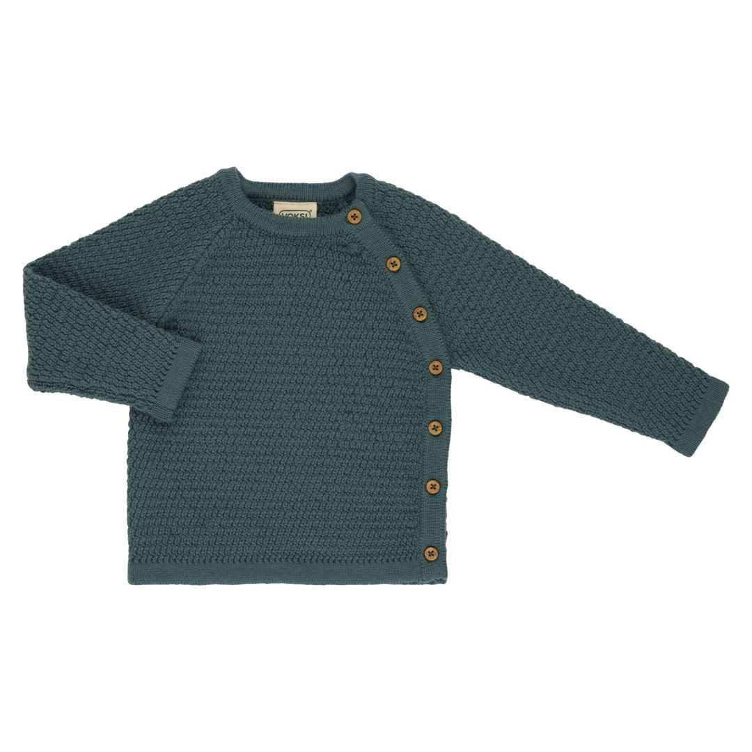 Voksi® Wool, Honeycomb Genser, Sea Green