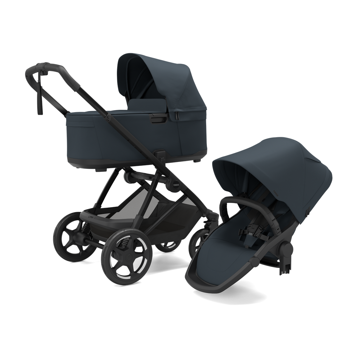 Komplett Barnevogn, Thule Charm, Dark Blue