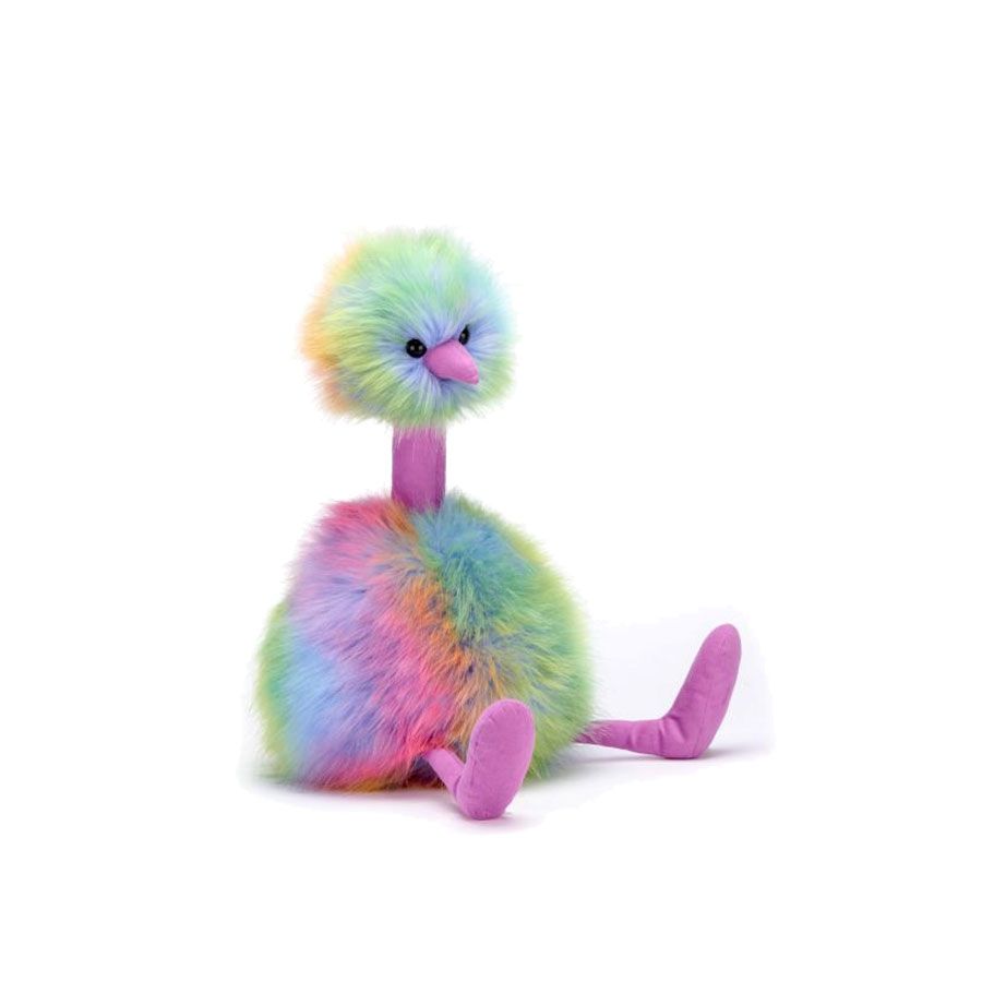 Kosedyr, Jellycat, Regnbue Struts, 33 cm