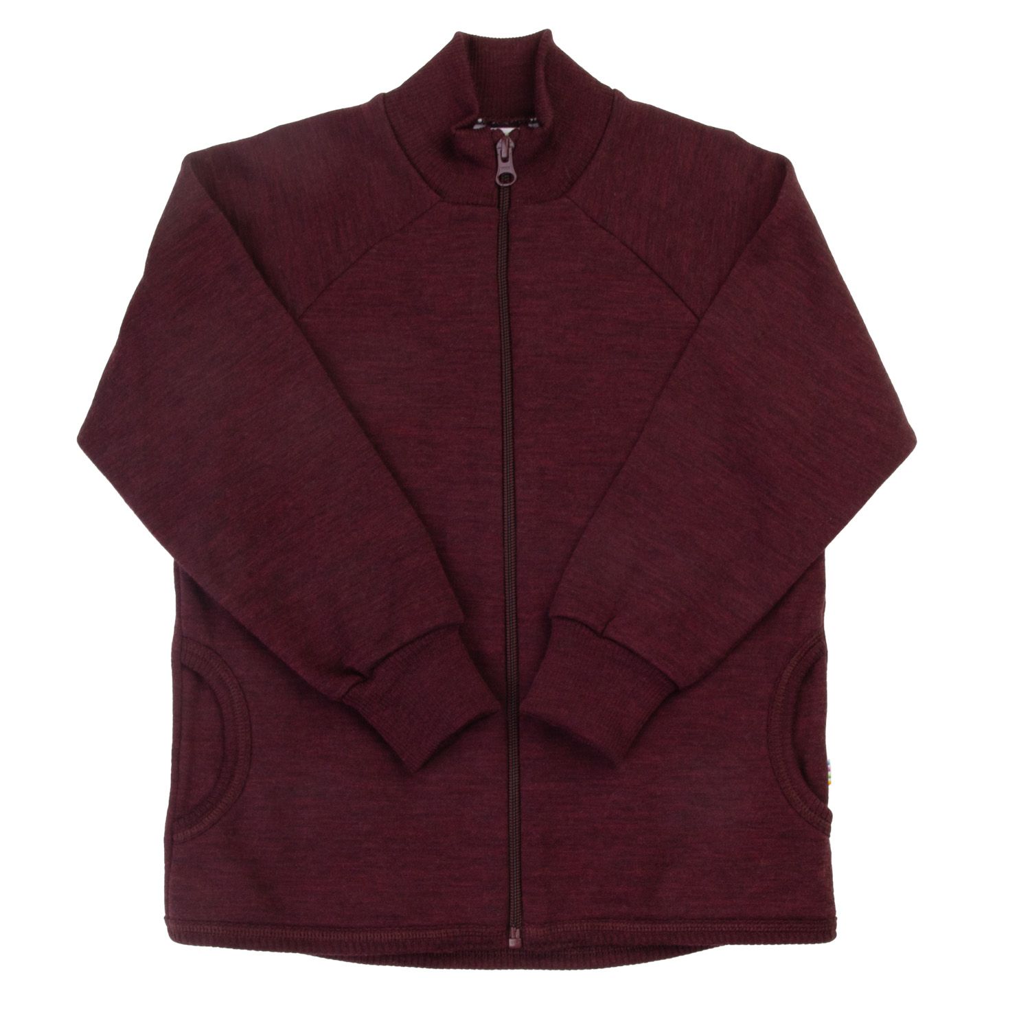 Joha Cardigan w/zipper, Merinoull, Bordeaux