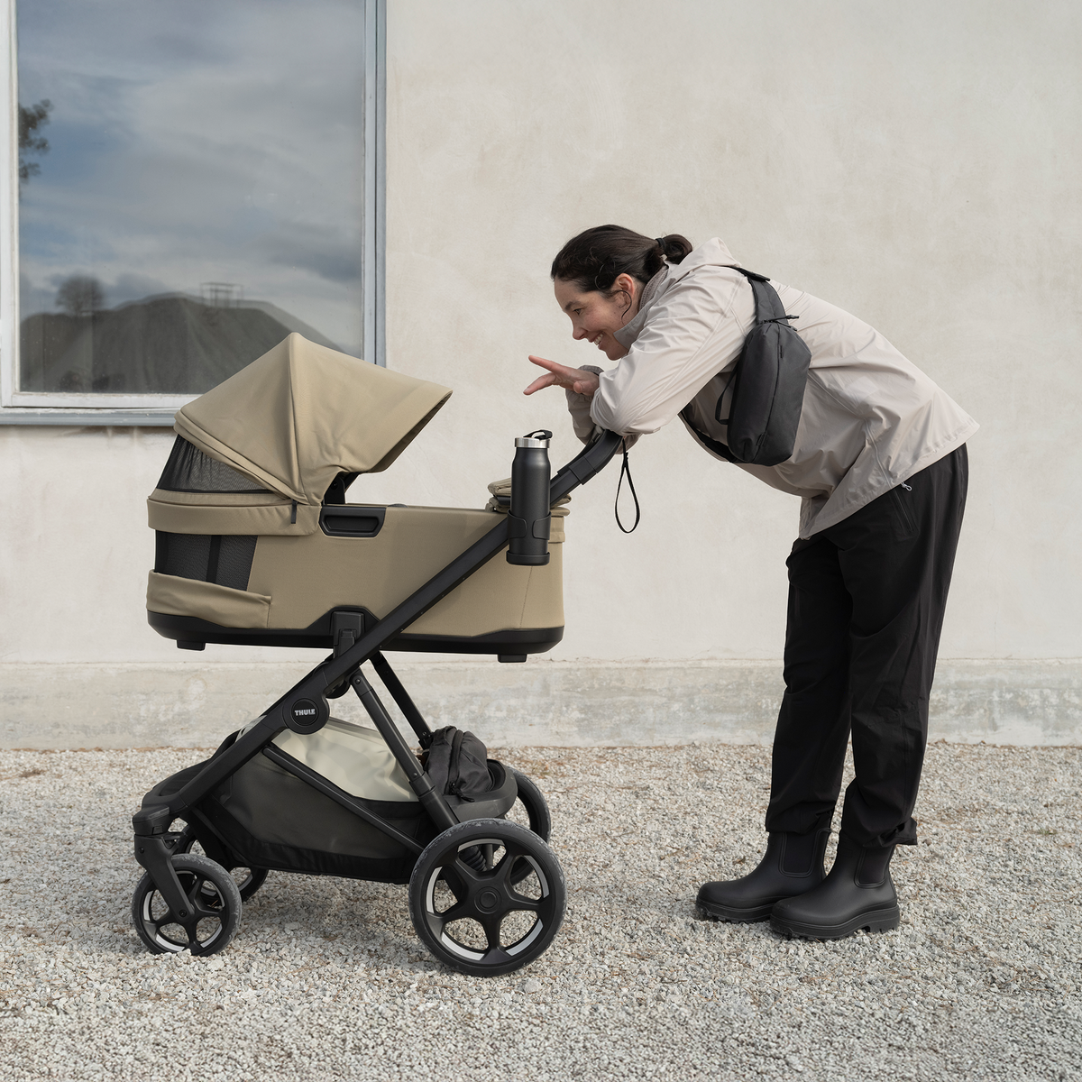 Komplett Barnevogn, Thule Charm, Faded Khaki