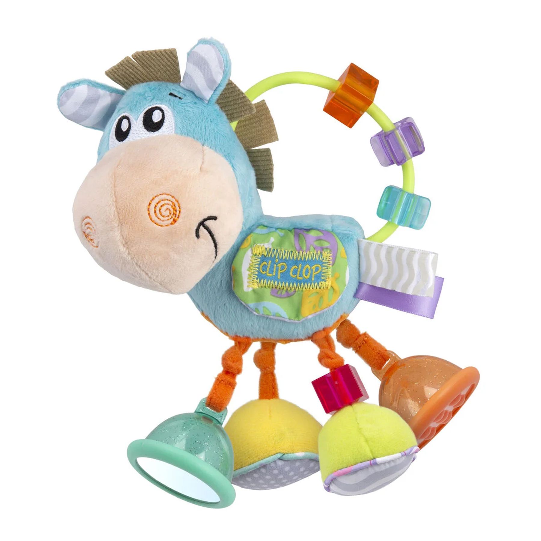 Aktivitetsrangle, Playgro, Clip Clop Blue 0mnd+