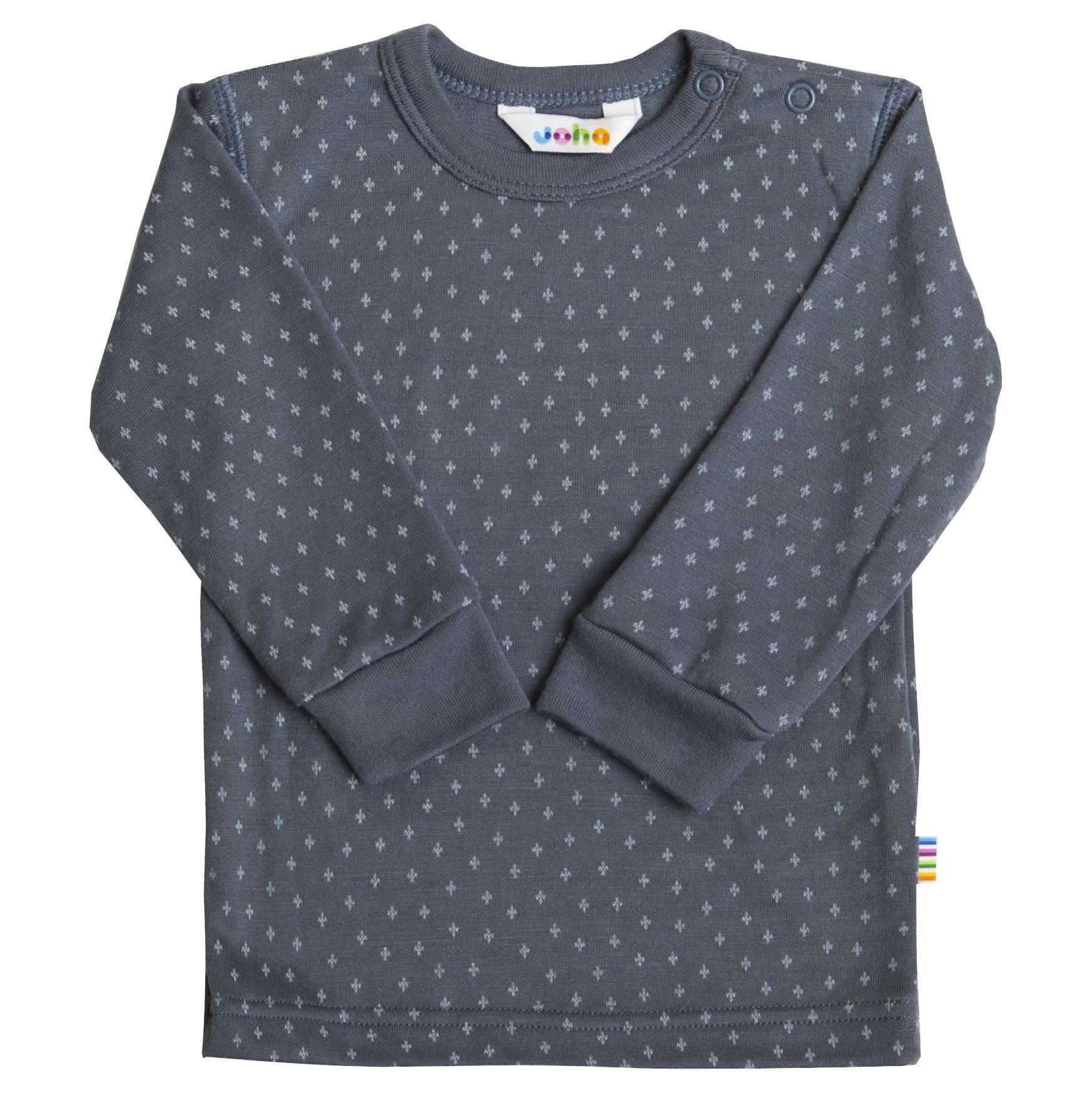 Joha langermet bambustrøye, Cross Blue