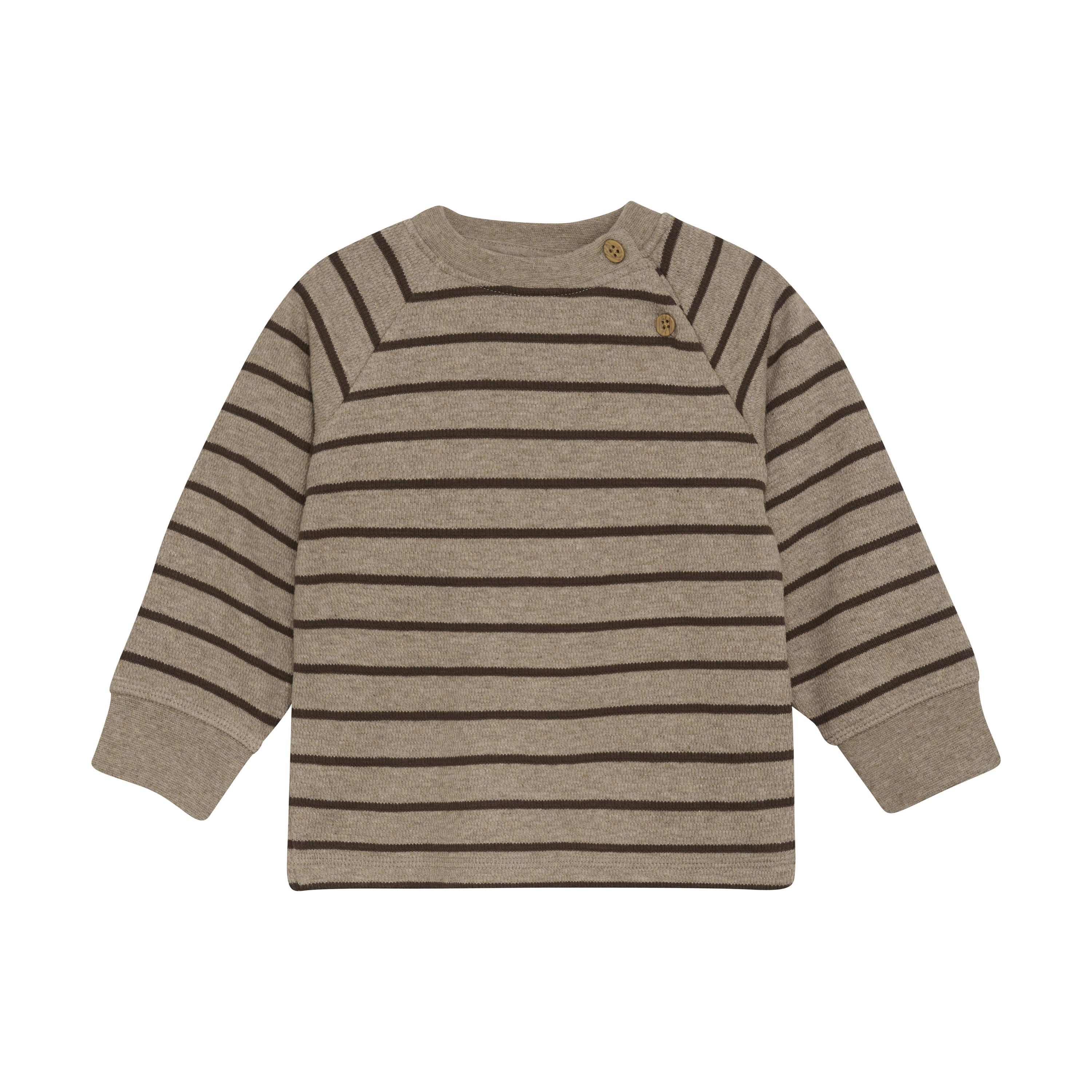 Genser, EnFant, LS Stripe, Pine Bark