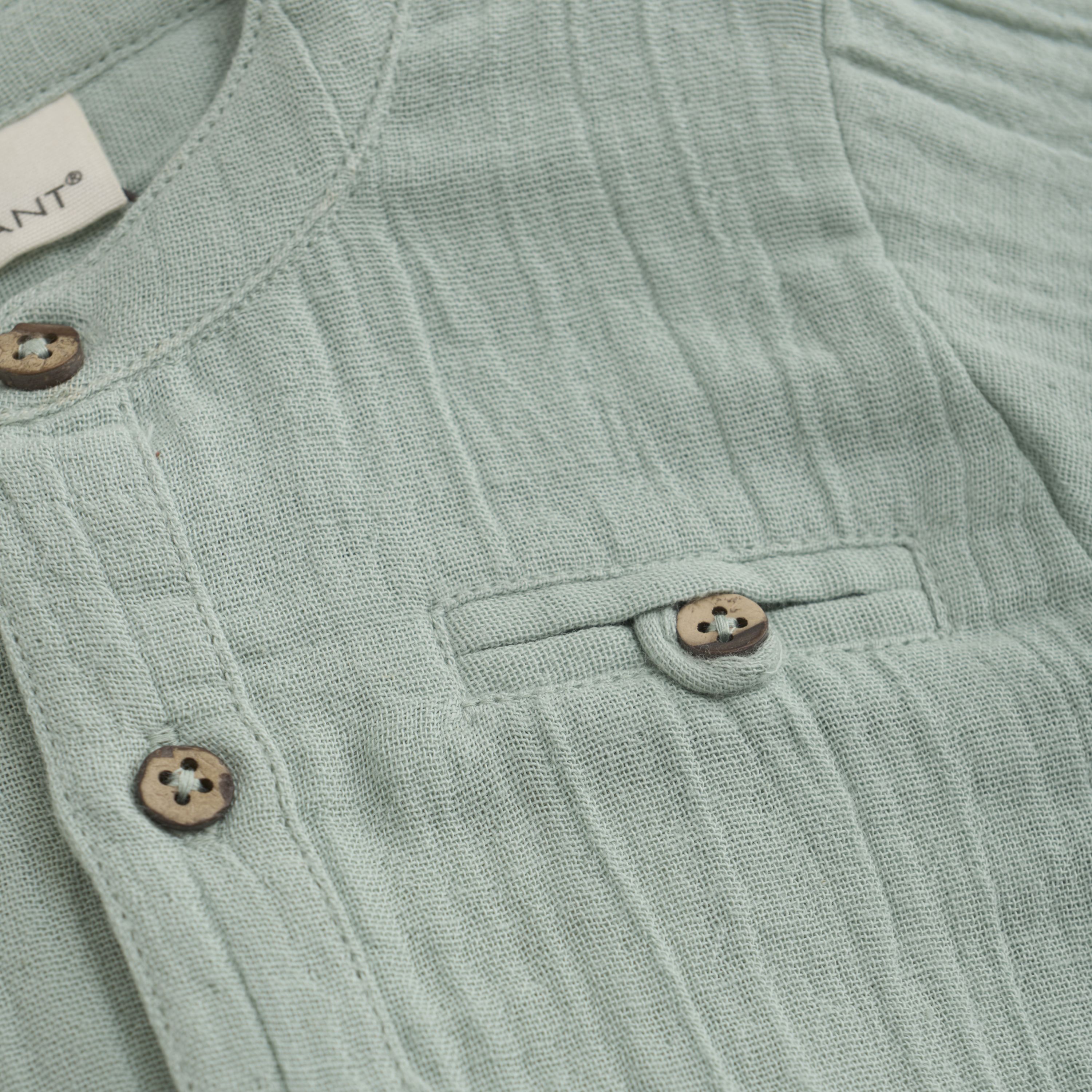 Skjorte, EnFant, Jadeite, Green, Muslin