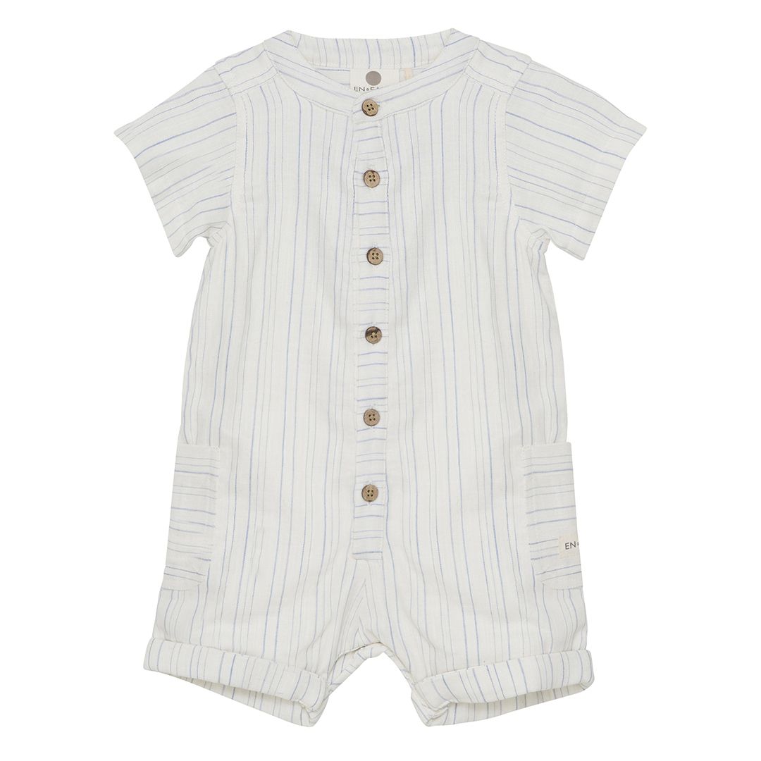 Romper, En Fant, Stripe, Eggnog