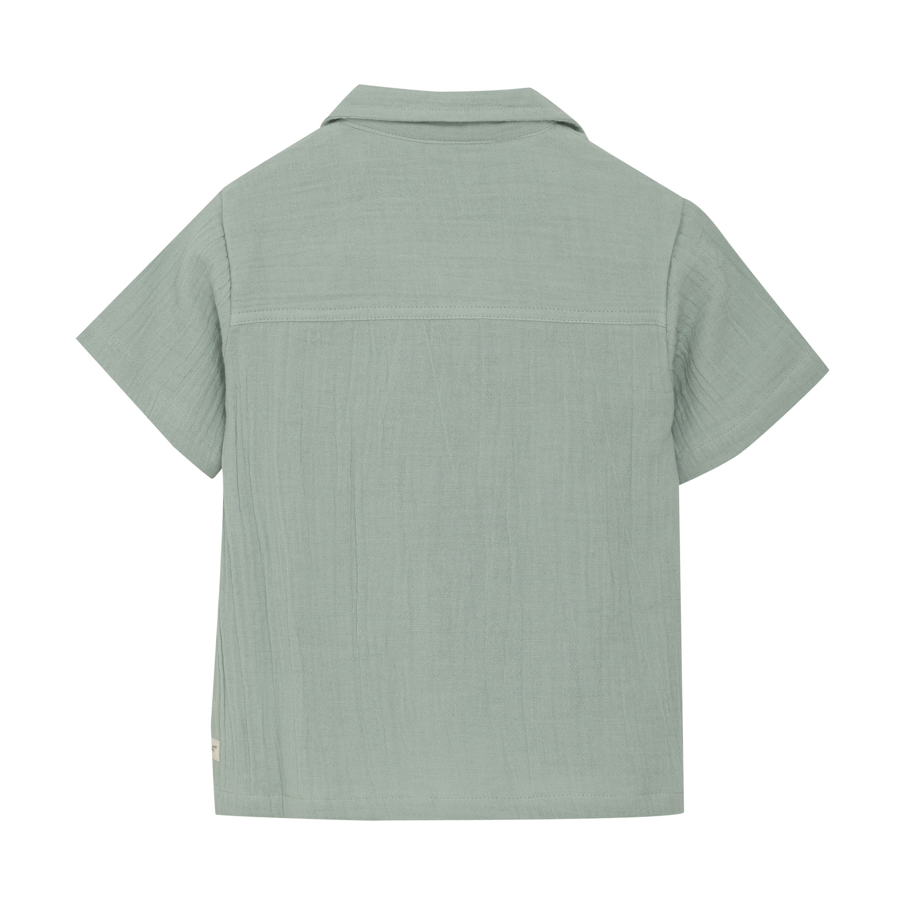 Skjorte, EnFant, Muslin, Jadeite, Green