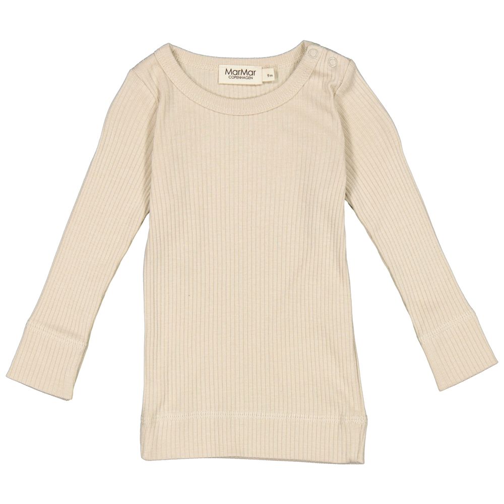 Genser, MarMar, Plain Tee Ls, Grey Sand