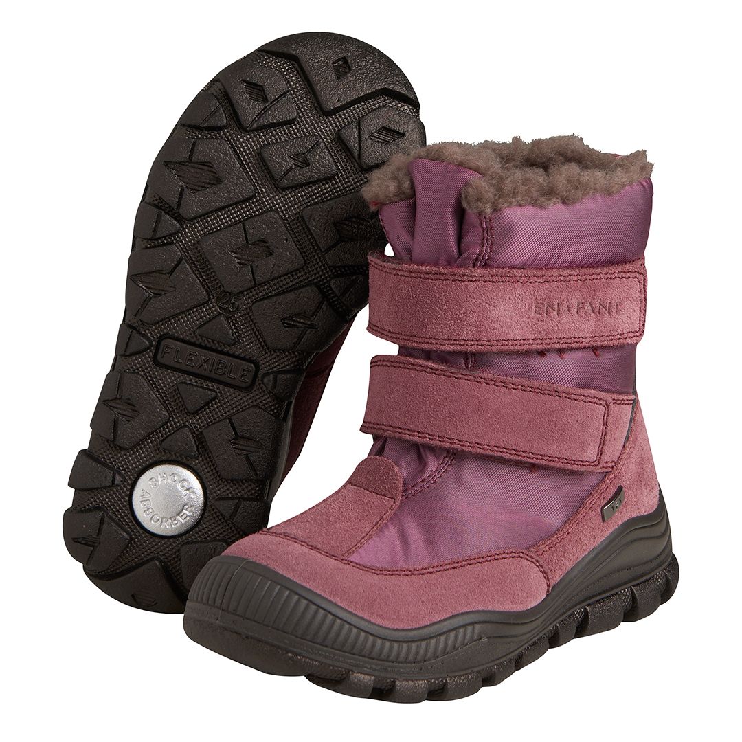 Vintersko, EnFant, Goretex, Borrelås, Plomme