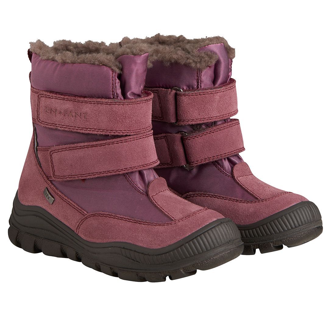 Vintersko, EnFant, Goretex, Borrelås, Plomme
