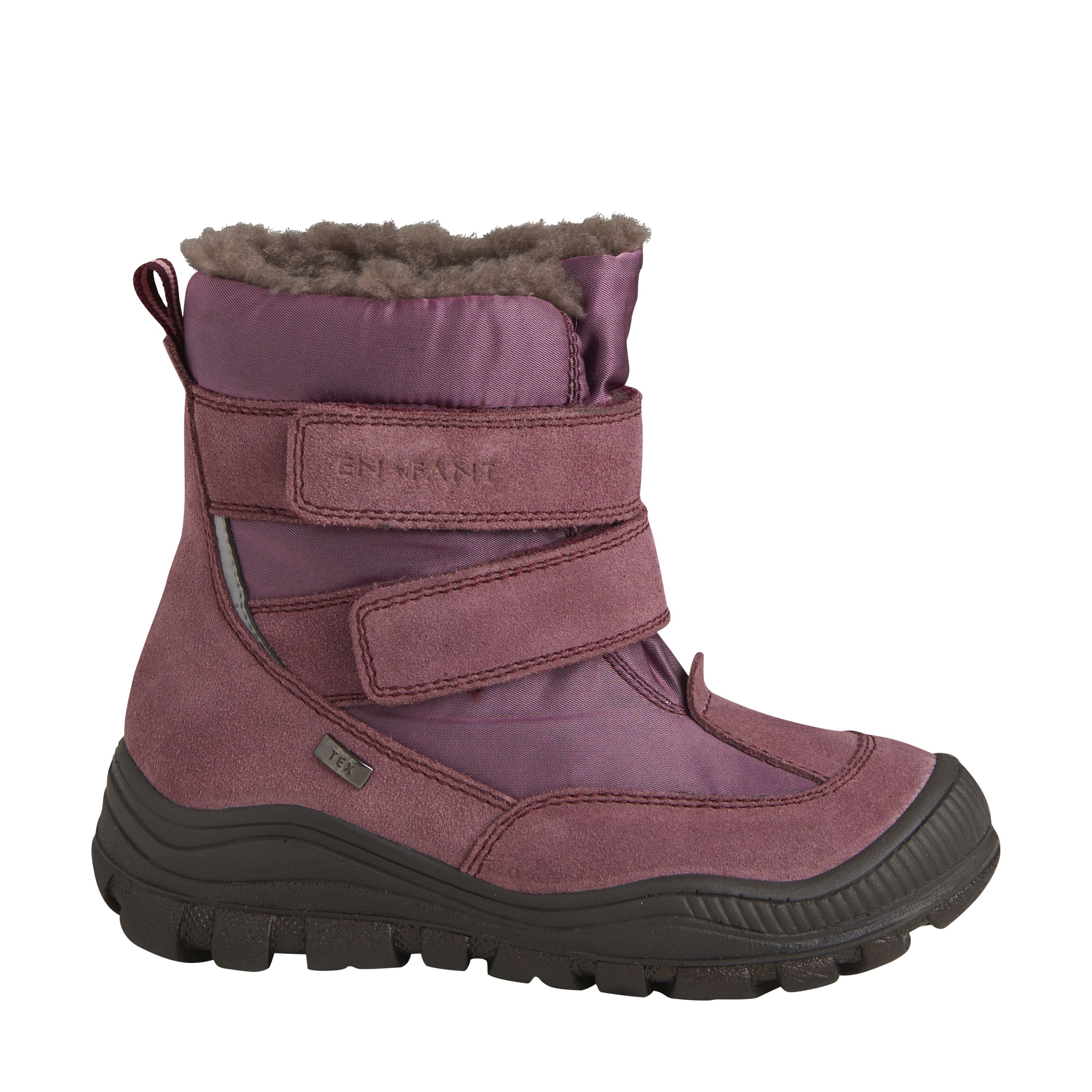 Vintersko, EnFant, Goretex, Borrelås, Plomme