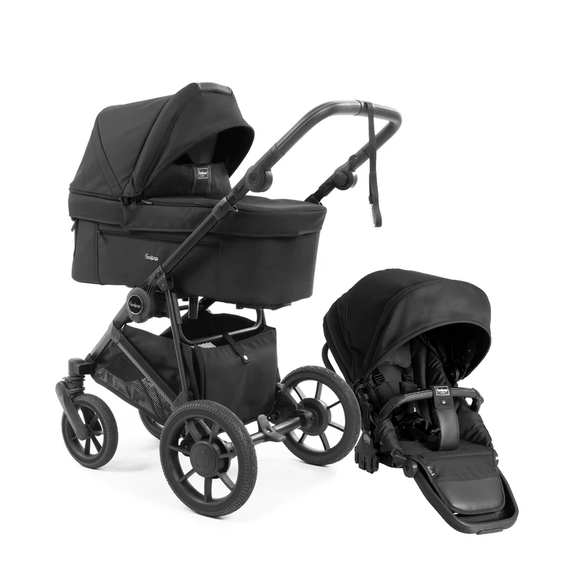 Barnevogn, Komplett Emmaljunga Super Sonic, Urban Black