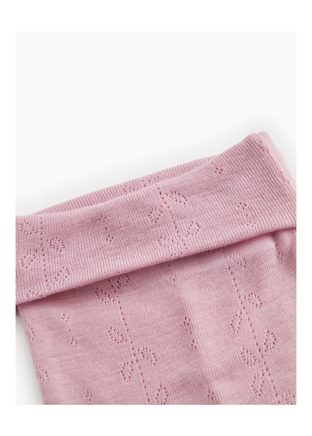 MarMar Leggings Ull m/fot, Pointelle, Pixa, Soft Berry