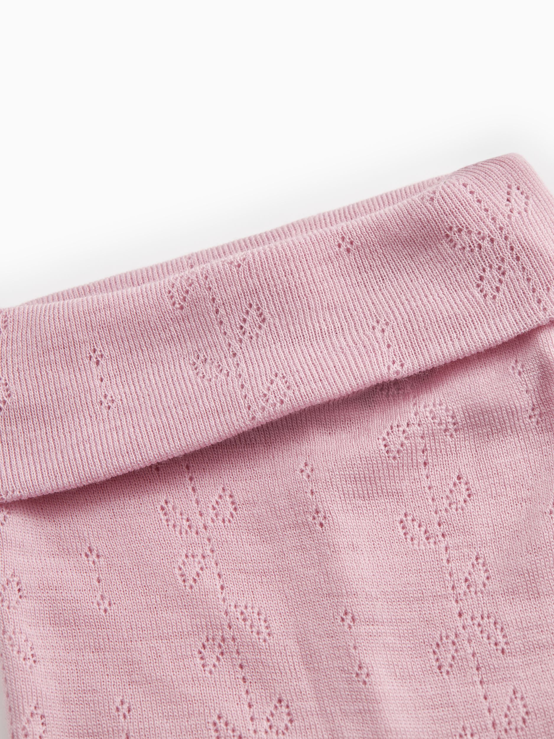 MarMar Leggings Ull, Piva, Pointelle, Soft Berry