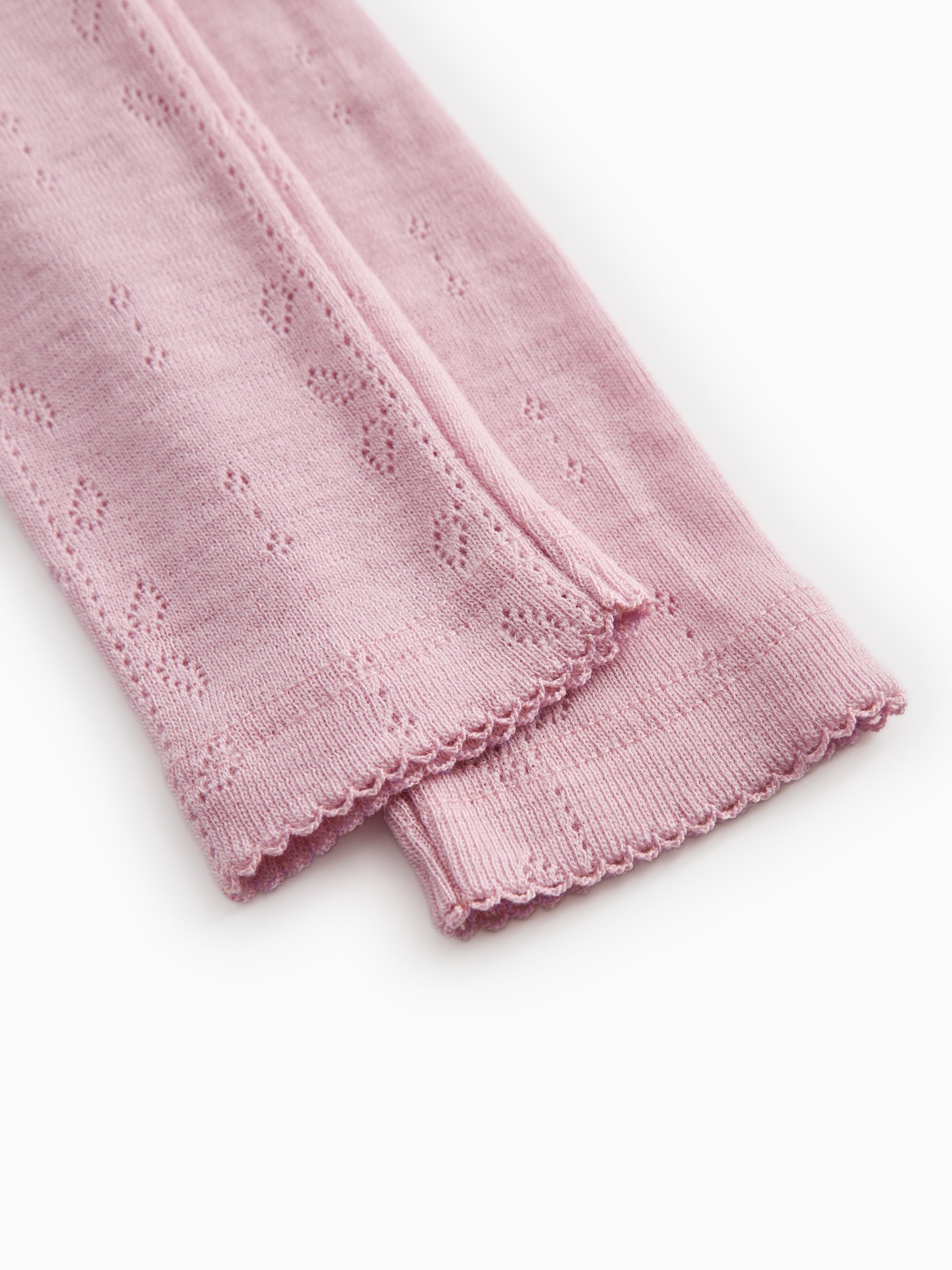 MarMar Leggings Ull, Pointelle, Soft Berry
