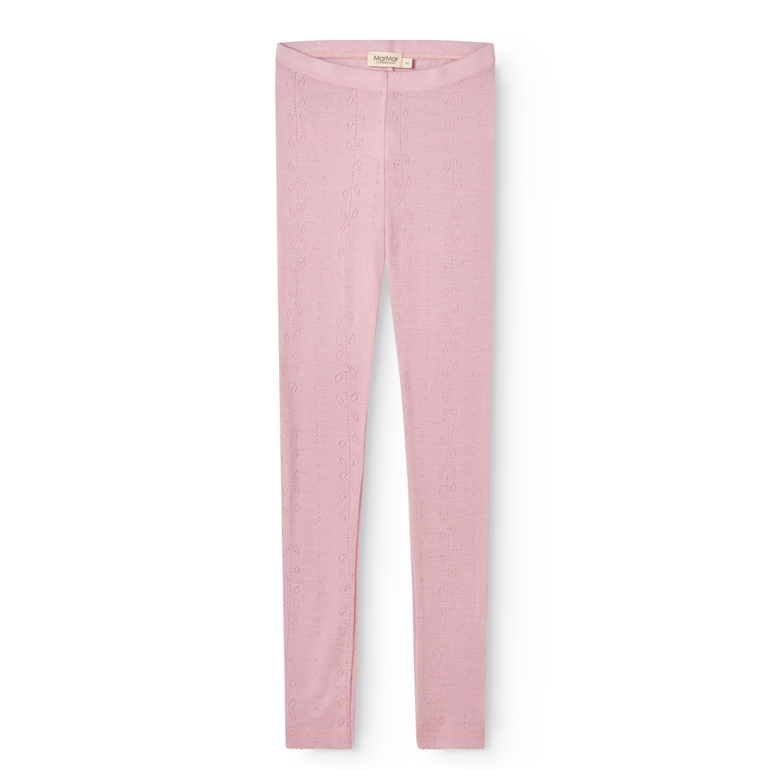 MarMar Leggings Ull, Pointelle, Soft Berry