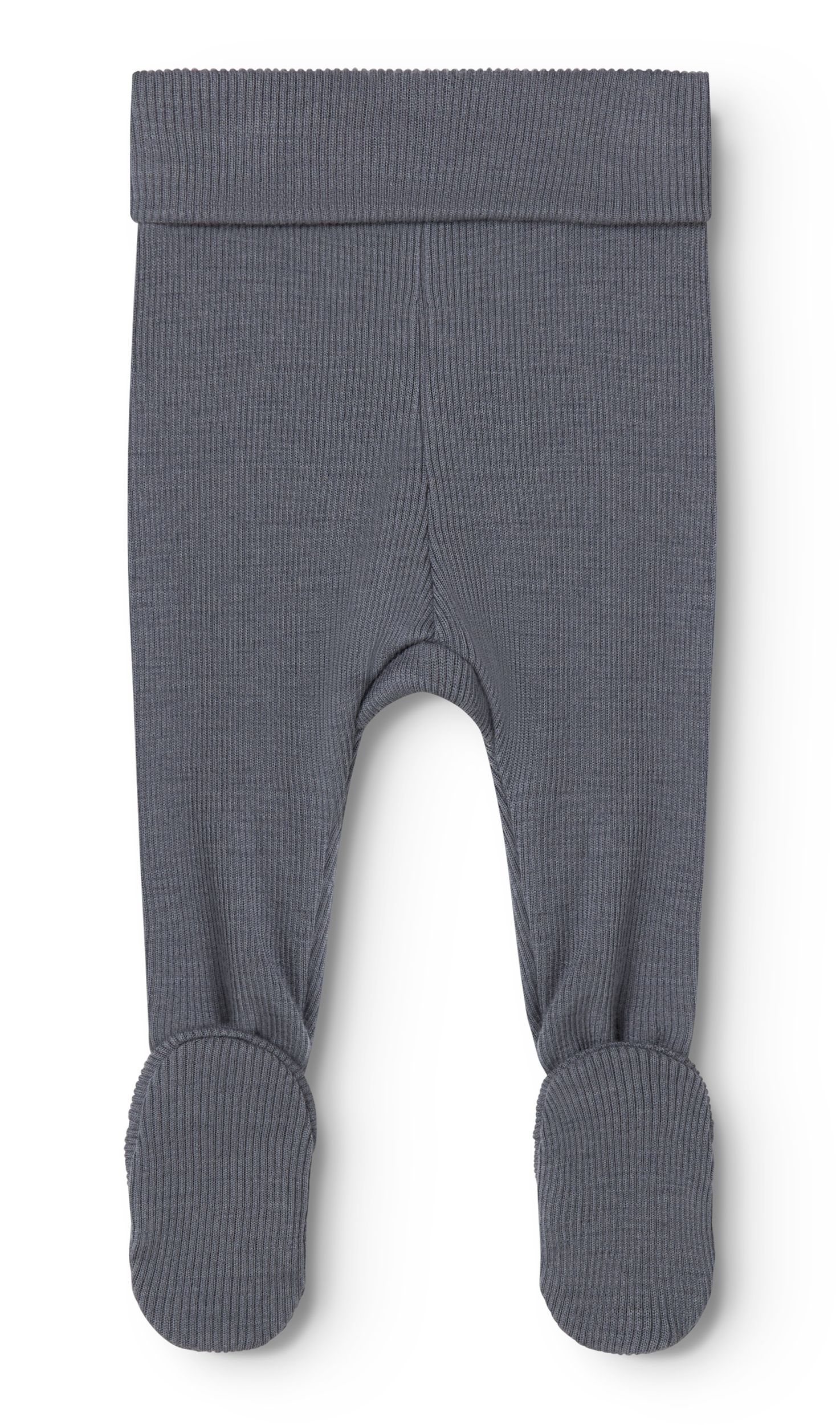 MarMar Leggings Ull m/fot, Rib, Pixa, Rainstorm