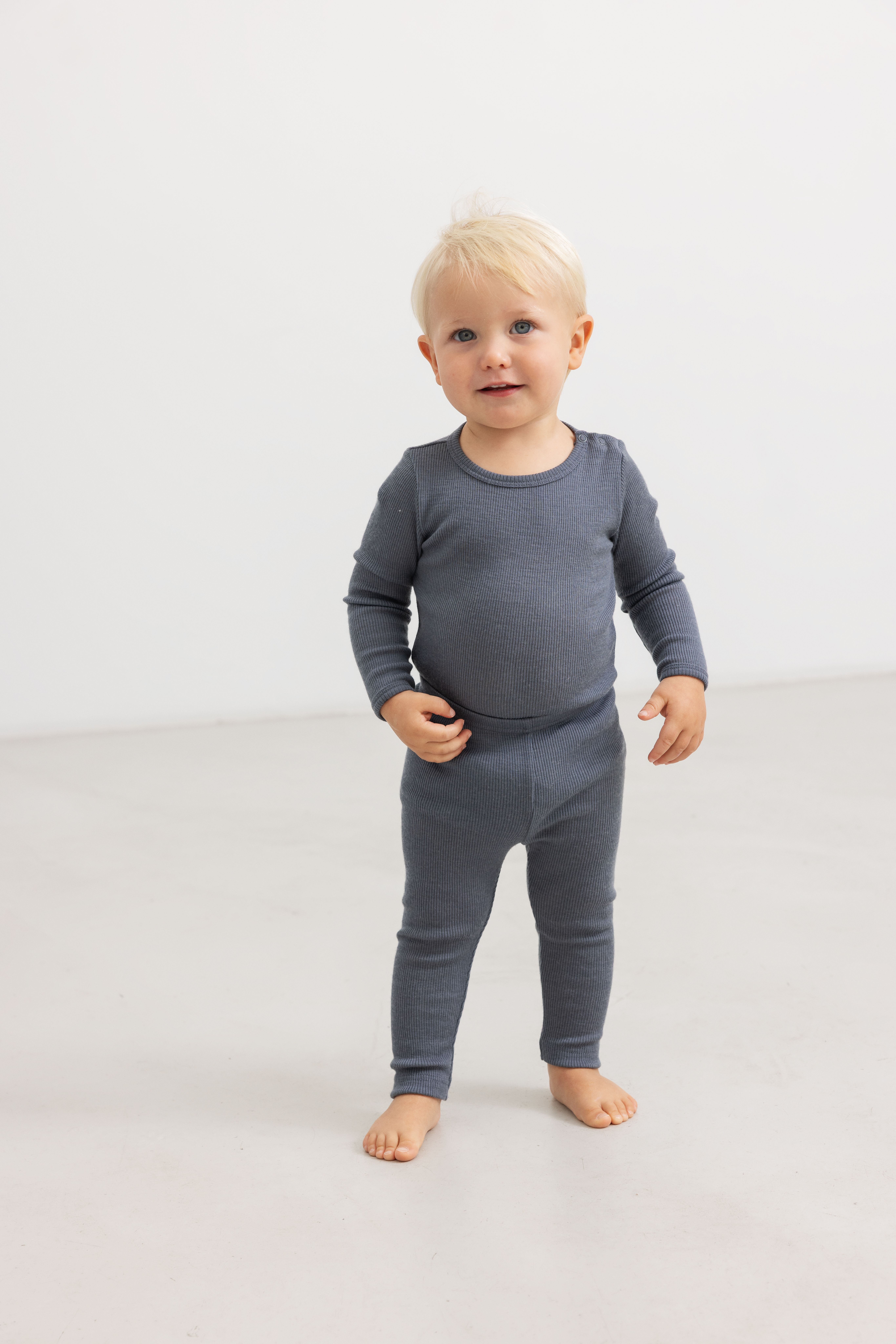 MarMar Leggings Ull, Rib, Rainstorm