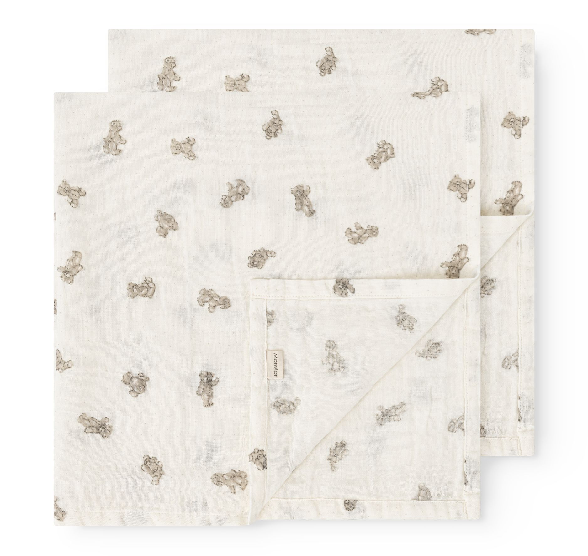 MarMar Muslin Gulpekluter, Teddybears
