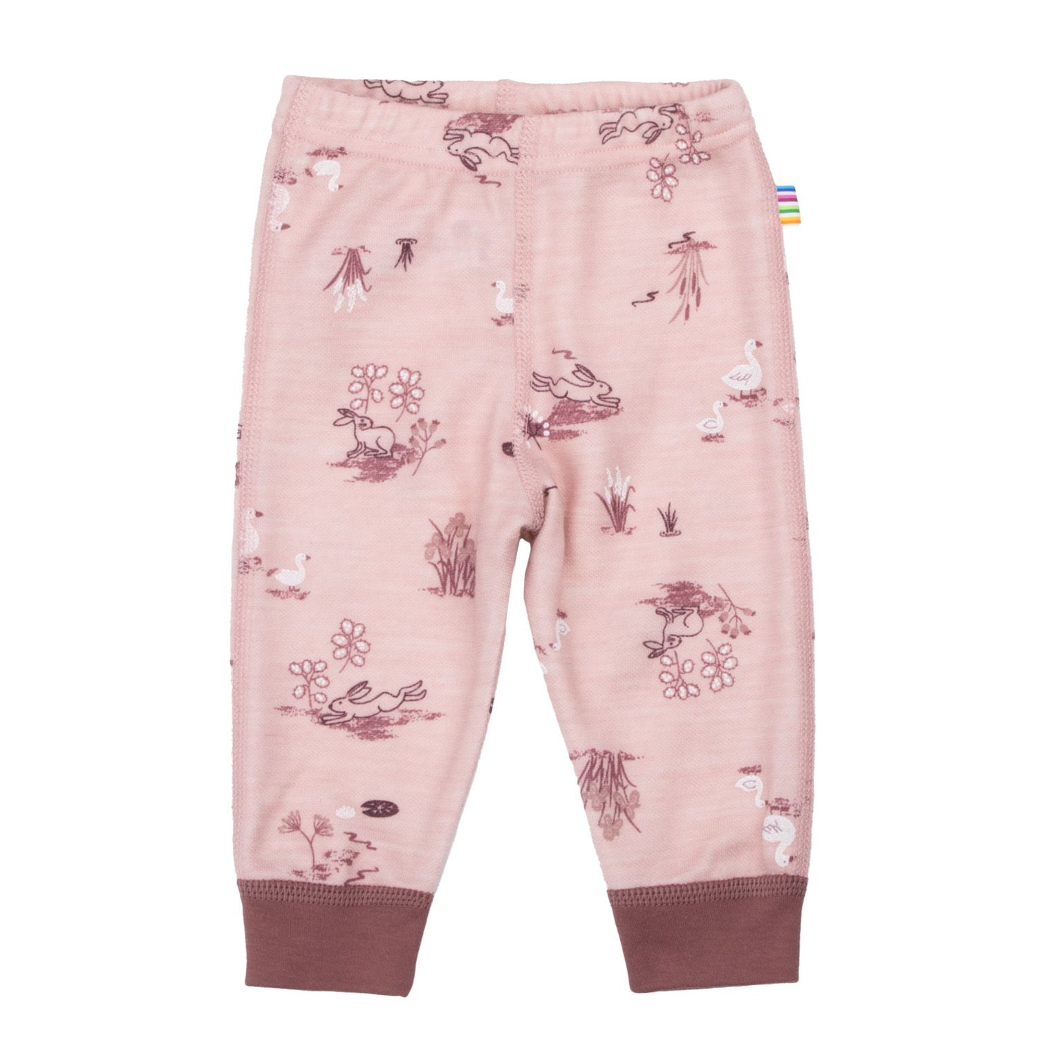 Leggings, Joha, Ull/Bambus, Light Pink