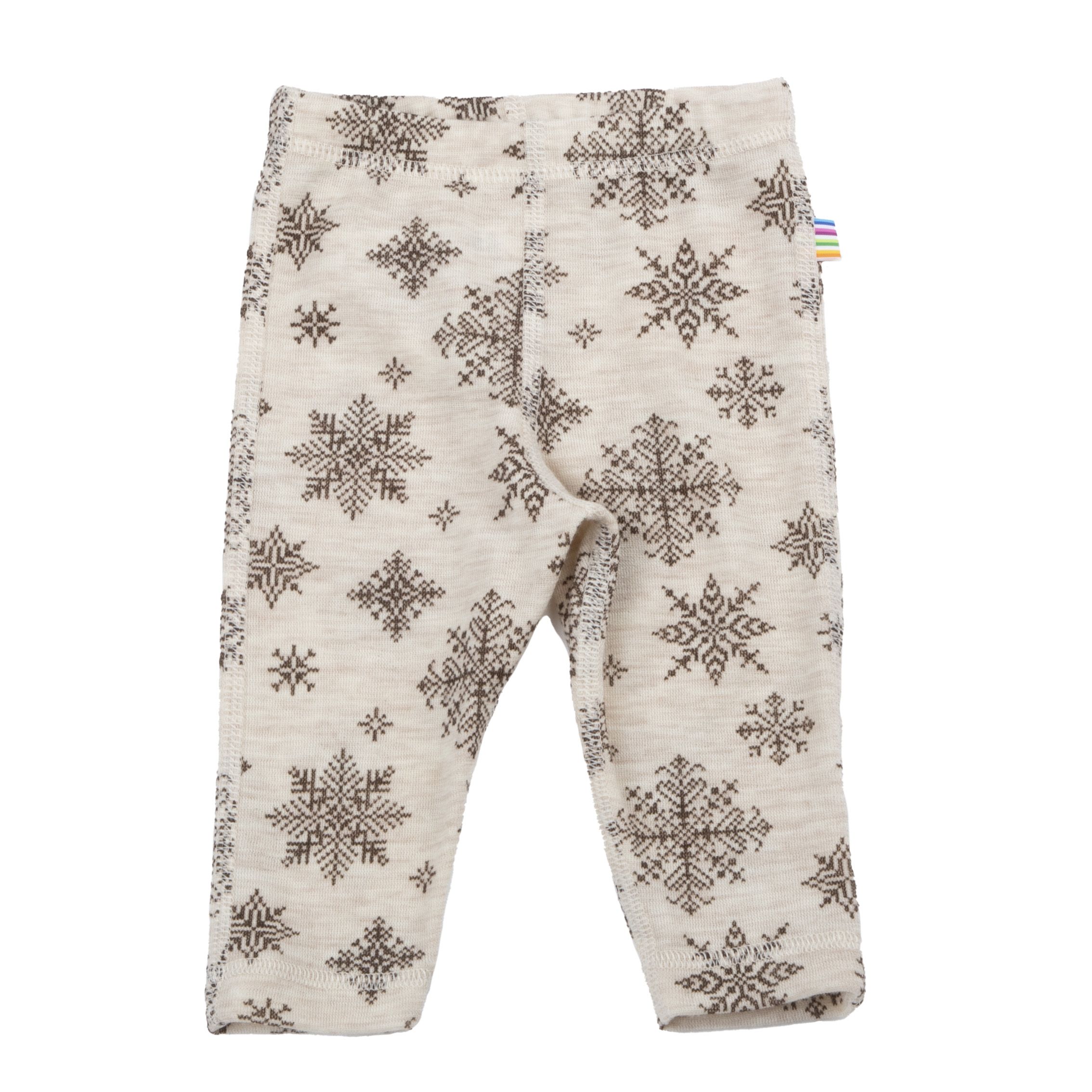 Leggings, Joha, Ull, Snowflake, Beige