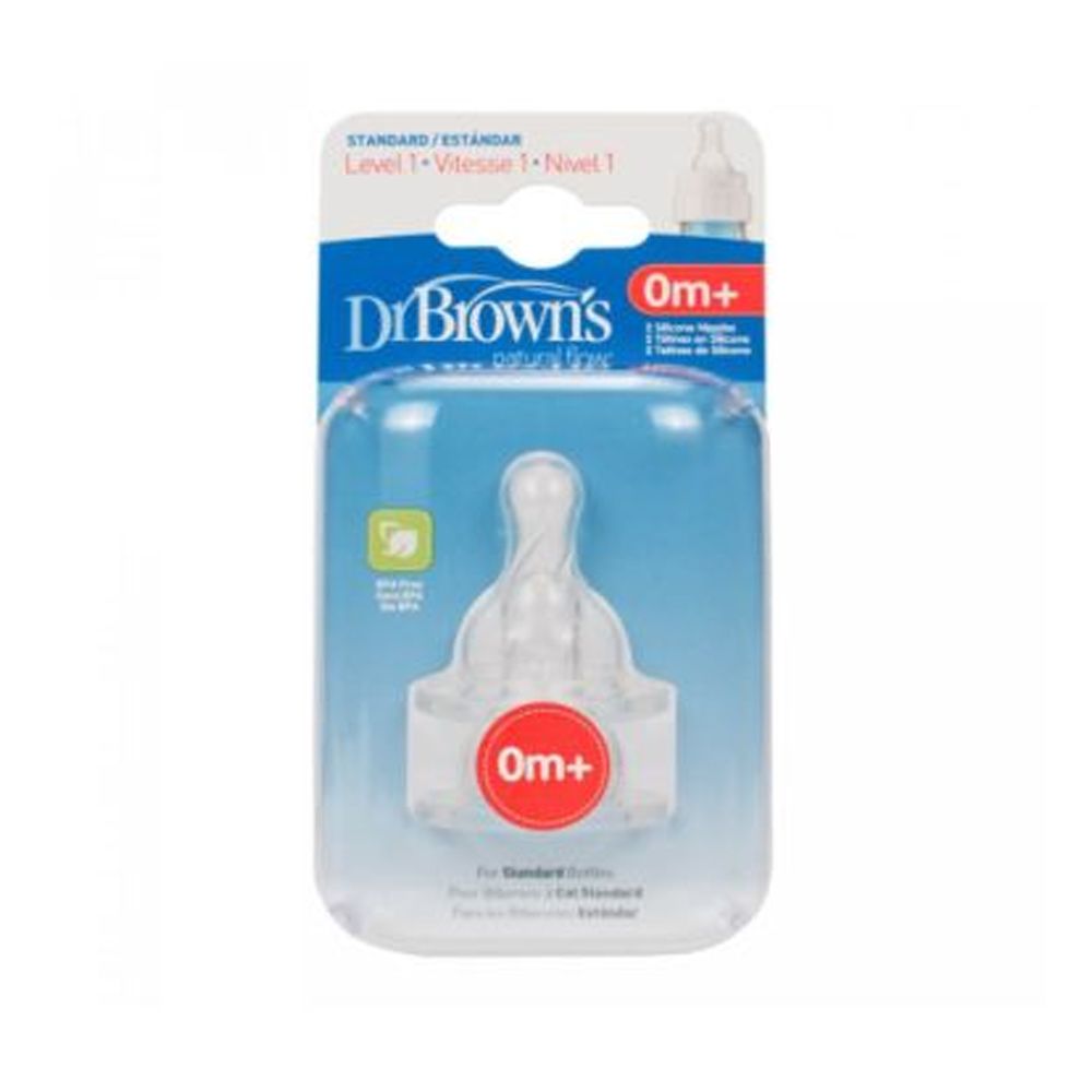 Flaskesmokk, Dr.Brown, Standard, Str1, 0mnd+, 2pk