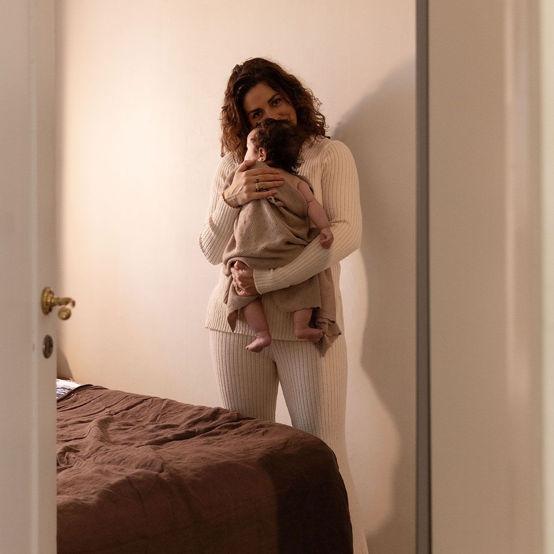 Elodie Teppe Pointelle, Tender Taupe